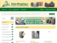 Tablet Screenshot of oeko-shopping.de
